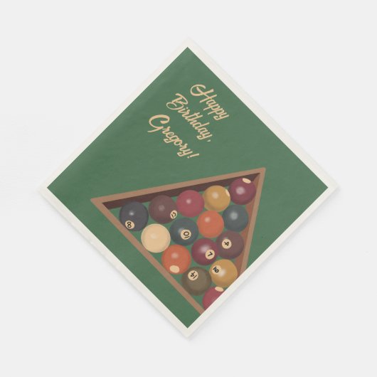 Biljartballen Custom Pool Table Thema Servet (Hoek)