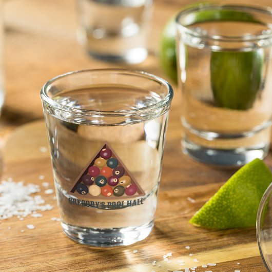 Biljartballen Custom Pool Table Thema Shot Glas