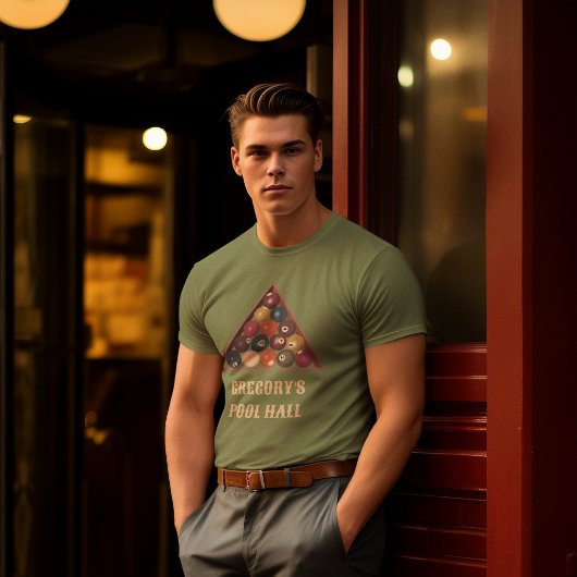  Biljartballen Custom Pool Table Thema T-shirt