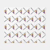 Biljartballen en -keus fleece deken (Voorkant (Horizontaal))