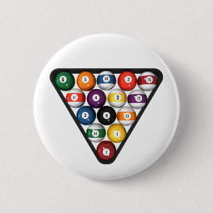 Biljartballen gerangschikt: ronde button 5,7 cm