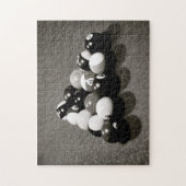 Biljartballen Man grot pooltafel Legpuzzel (Verticaal)