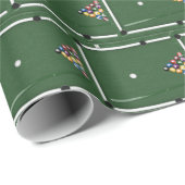 Biljartballen op pooltafel cadeaupapier (Rol Hoek)