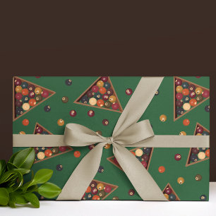 biljartballen pooltafel thema cadeaupapier