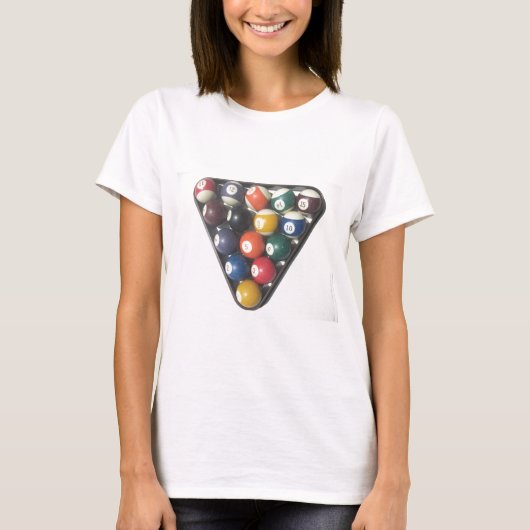 Biljartballen T-shirt (Voorkant)