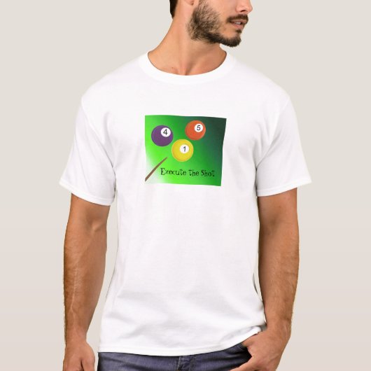 Biljartballen T-shirt (Voorkant)