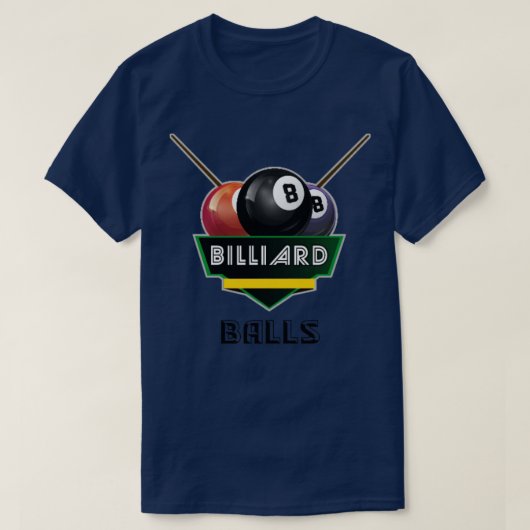 Biljartballen T-shirt (Design voorkant)