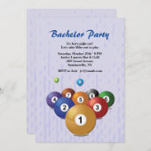 Biljartballen Uitnodiging (Voorkant / Achterkant)