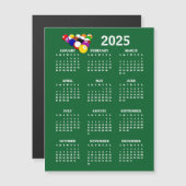 Biljartballen Zwembad 2025 Kalender Magnetische Ka (Voorkant / Achterkant)