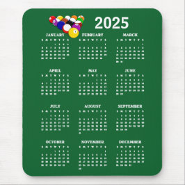 Biljartballen Zwembad Ontwerp 2025 Kalender Muispa Muismat