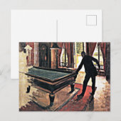 Biljarten, beroemd schilderij briefkaart (Voorkant / Achterkant)