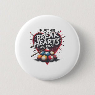 Biljarten breken hart en rekken 8 LL zwembad Shark Ronde Button 5,7 Cm