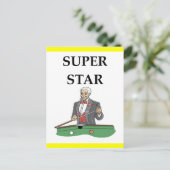 biljarten briefkaart (Staand voorkant)