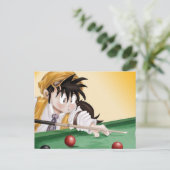 Biljarten (Briefkaart) Briefkaart (Staand voorkant)