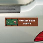 Biljarten Bumpersticker (Op auto)