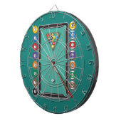 Biljarten Dartbord (Voorkant Rechts)