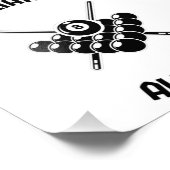 Biljarten de hele dag foto afdruk (Hoek)