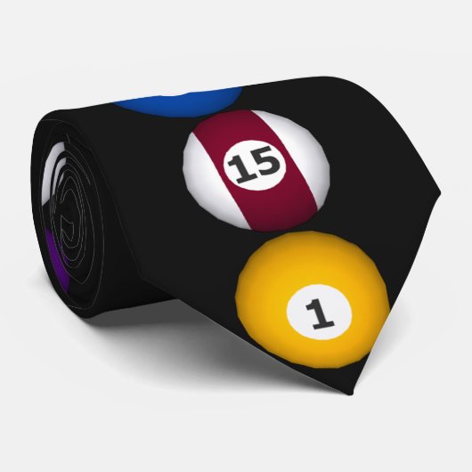 Biljarten: Kogels: Aangepast Stropdas: Necktie Stropdas (Opgerold)