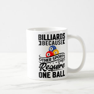 Biljarten omdat andere sporten slechts één BA vere Koffiemok