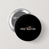 Biljarten Pool Master voor de Pionate Pool Lovers Ronde Button 5,7 Cm (Voorkant /achterkant)