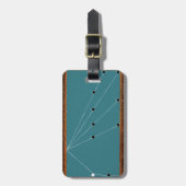  biljarten Tafeltabel Kunstpoot poolhaai Bagagelabel (Voorkant verticaal)