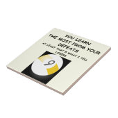 biljarten tegeltje (Zijkant)