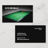 Biljarten Visitekaartjes (Voorkant / Achterkant)