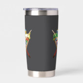 biljartgeïsoleerde droogtrommel geïsoleerde drinkbeker (Rechts)