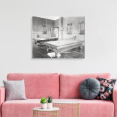 Biljartkamer, 1901 canvas afdruk (Insitu (Woonkamer))