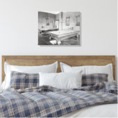 Biljartkamer, 1901 canvas afdruk (Insitu (Slaapkamer))