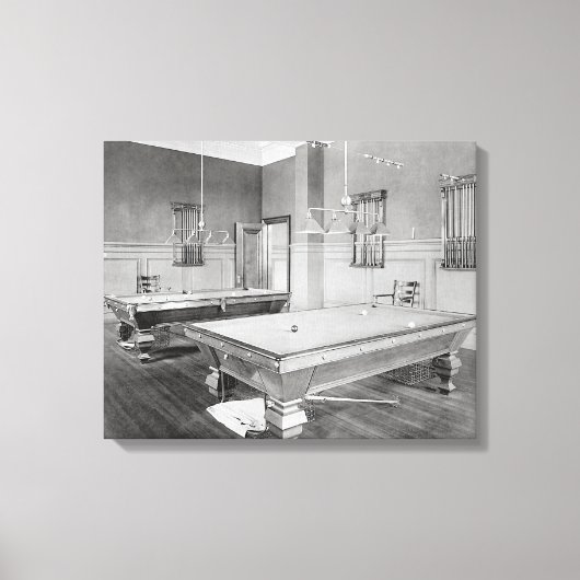 Biljartkamer, 1901 canvas afdruk (Voorkant)