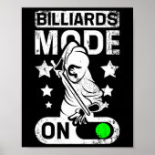 biljartmodus ingeschakeld poster (Voorkant)
