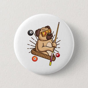 Biljartmopshond Hustler Zwembad Meisjes Snooker Gi Ronde Button 5,7 Cm