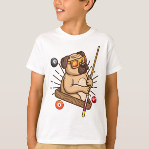 Biljartmopshond Hustler Zwembad Meisjes Snooker Gi T-shirt
