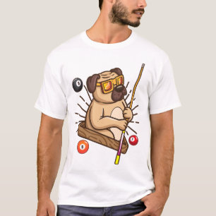 Biljartmopshond Hustler Zwembad Meisjes Snooker Gi T-shirt