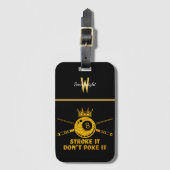 Biljartoffertes voor fans en spelers bagagelabel (Voorkant (verticaal))