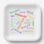 Biljartpapier bord (Voorkant)