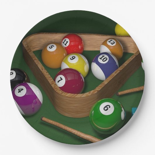 Biljartpapier Borden Papieren Bordje (Voorkant)