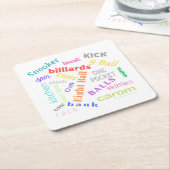 Biljartpapier onderzetter (Schuin)