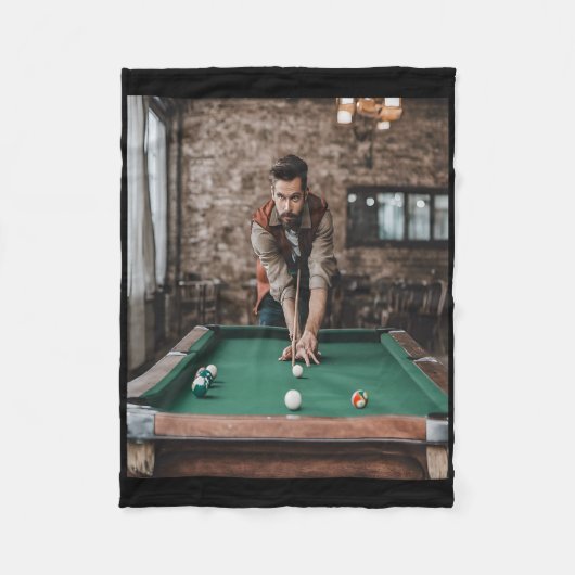 biljartprecisieopname fleece deken (Voorkant)