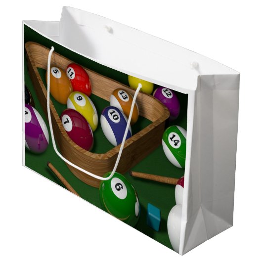 Biljartspel Groot Cadeauzakje (Voorkant Gekanteld)
