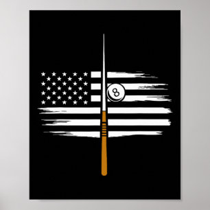 Biljartspeler biljarttafel Verenigde Staten Vereni Poster