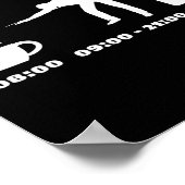 Biljartspeler Dagschema voor Biljart en S Poster (Hoek)