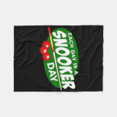 Biljartspeler Snooker Pool Game Lover Grappig Fleece Deken (Voorkant (Horizontaal))
