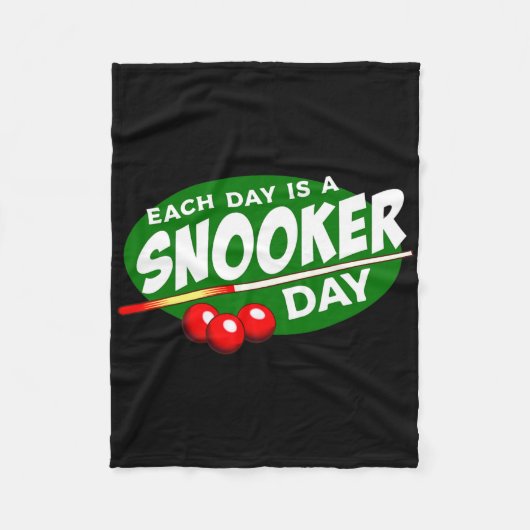 Biljartspeler Snooker Pool Game Lover Grappig Fleece Deken (Voorkant)