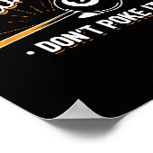 Biljartspeler - Stroke It Don't Poke It Poster (Hoek)