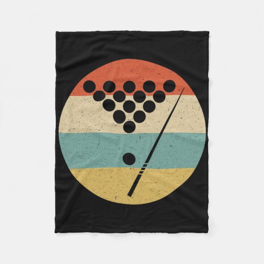 Biljartspelers - Retro Pool Snooker Tab Fleece Deken (Voorkant)