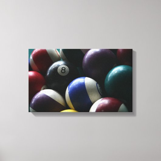Biljarttafel canvas foto game room foto afdruk (Voorkant)