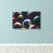 Biljarttafel canvas foto game room foto afdruk (Insitu (Houten vloer))