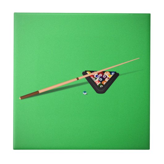 Biljarttafel Keu en Ballen Tegeltje (Voorkant)